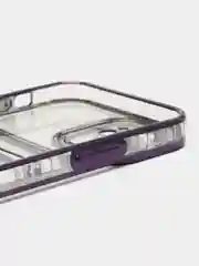 Фиолетовый чехол на Айфон, с карманом для карт, IPhone XR 11 12 13 14 15 Pro Max, картхолдер
