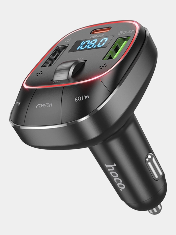 FM - Трансмиттер HOCO E76 Type-C PD48W, автомобильное зарядное устройство ФМ-модулятор