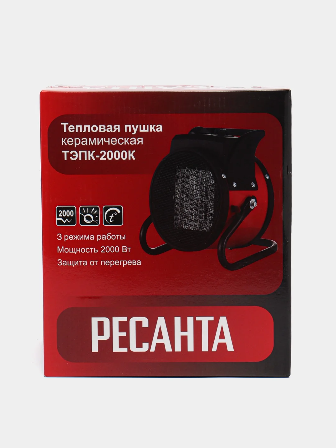 Тепловая электрическая пушка Ресанта ТЭПК-2000К, 2000 Вт / обогреватель 67/1/24