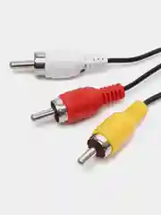 Кабель аудио видео 3.5 мм jack - 3 RCA, колокольчики для подключения колонок, аудиотехники