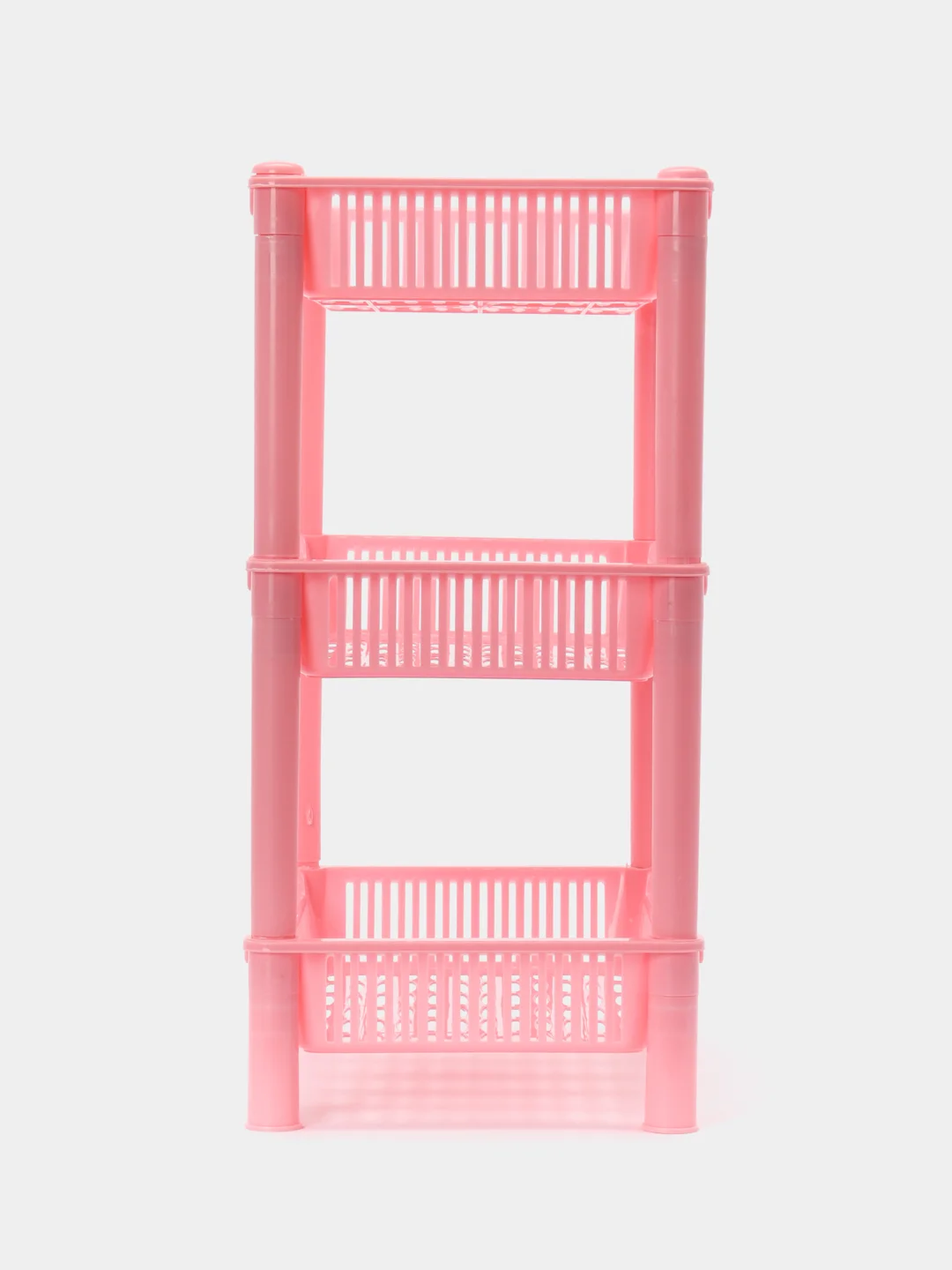 Белый этажерка настольная, 3 яруса, прямоугольная, 37x28x18 см
