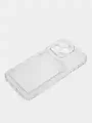 Чехол iPhone 11 12 13 14 Pro Max с карманом для карт, прозрачный, айфон