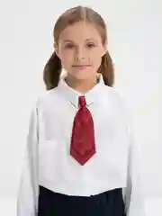 Красный галстук женский, школьный