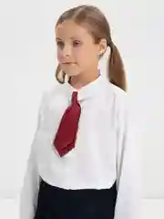 Красный галстук женский, школьный