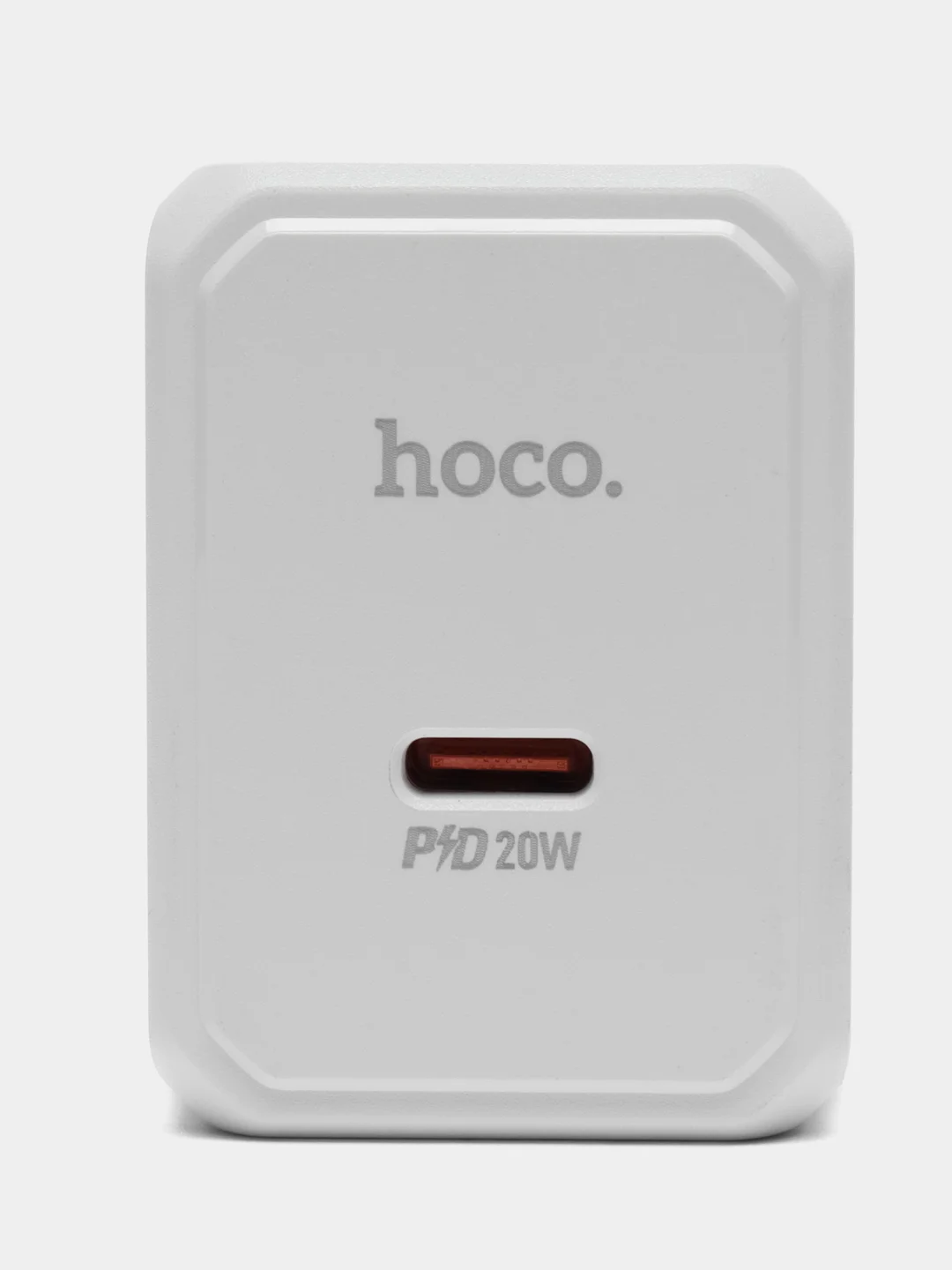 Белый сетевое зарядное устройство Hoco CS13A, PD 20W