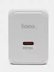 Белый сетевое зарядное устройство Hoco CS13A, PD 20W
