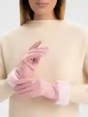 Розовый сенсорные женские зимние перчатки