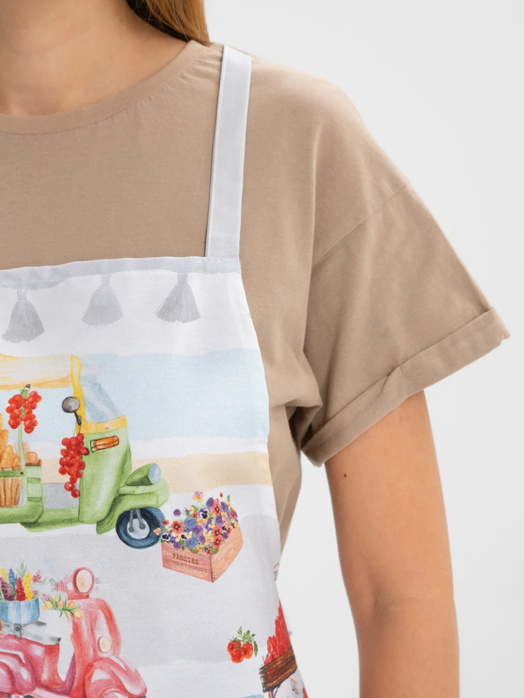 Фартук Этель Food market 70х60 см, 100% хлопок, саржа 190 г/м2