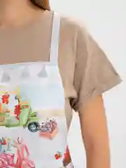 Фартук Этель Food market 70х60 см, 100% хлопок, саржа 190 г/м2
