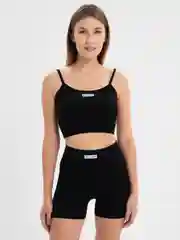 Фиолетовый велосипедки и топ, женский спортивный комплект