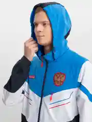 Голубой ветровка мужская Russia/ Россия, спортивная куртка мужская / костюм верх