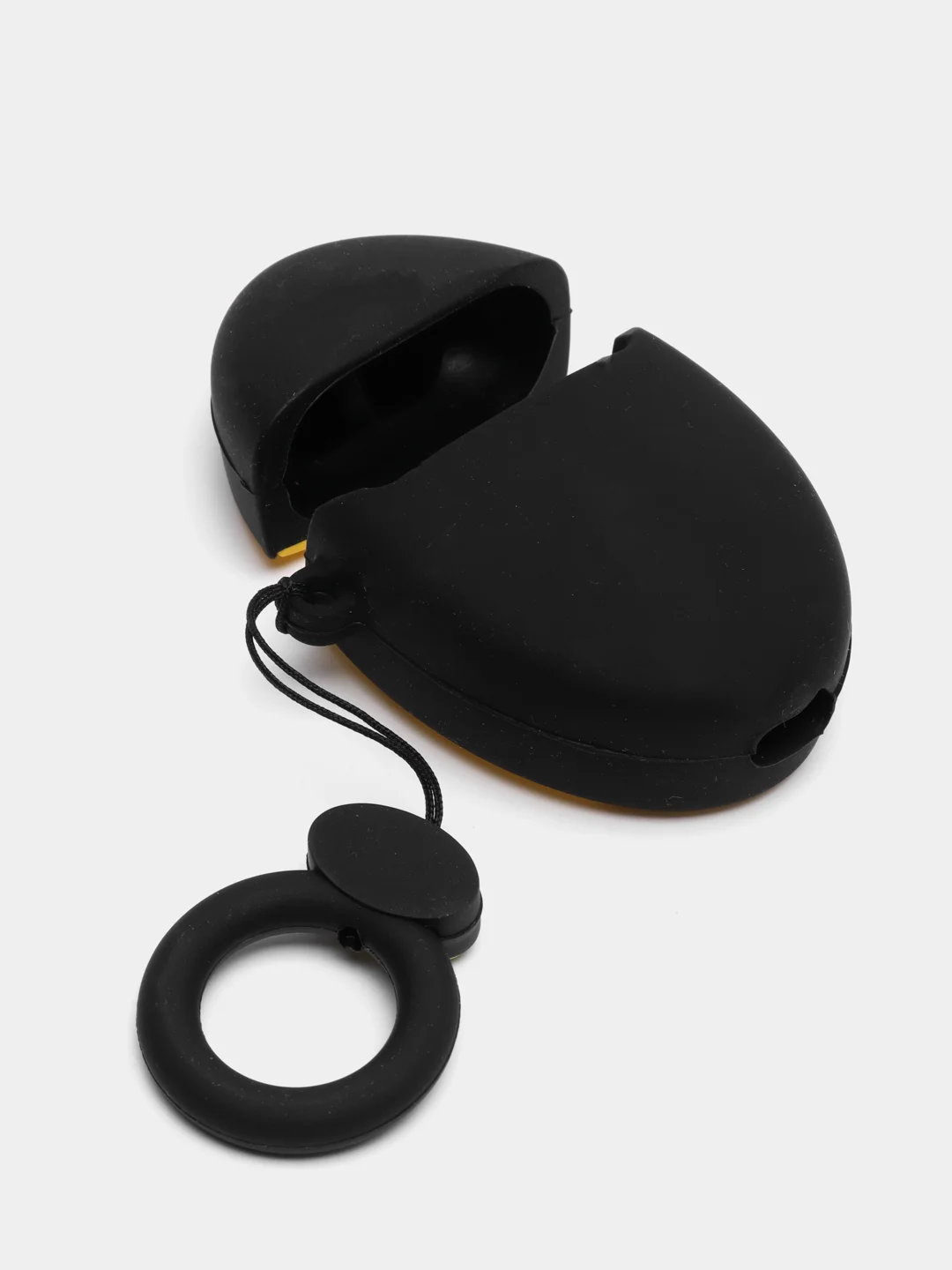 Угольный чехол для наушников AirPods 1/2 силиконовый
