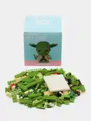 Белый конструктор блочный 3 d фигурки, Звездные Войны, (Star wars: Дарт Вейдер, Йода, Штурмовик)
