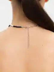 Угольный чокеры из бисера, на шею, разные цвета