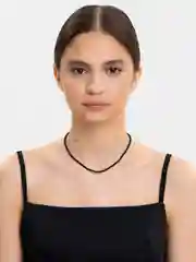 Синий чокер на шею из кристалов / цепочка