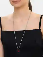 Алый цепочка на шею, на Новый Год "Карты"