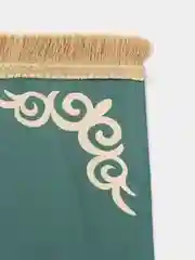 Бирюзовый коврик для намаза, намазлык, велюровый