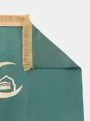 Бирюзовый коврик для намаза, намазлык, велюровый