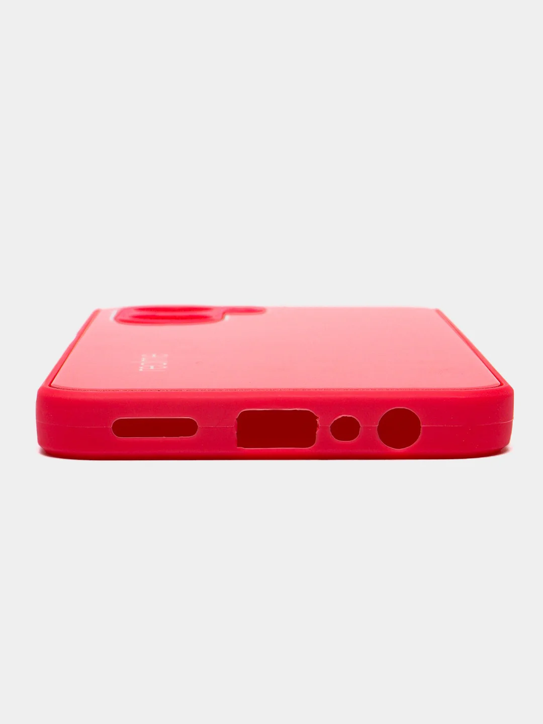 Тёмно-розовый чехол для Realme C33, Реалми С33, пластиковый, глянцевый, под стекло