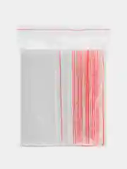 Пакеты с замком ZIP LOCK "зиплок", комплект 100 шт., 200х250мм, ПВД, толщ. 40 микр