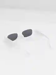 Белый женские прямоугольные солнцезащитные очки