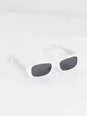 Белый женские прямоугольные солнцезащитные очки