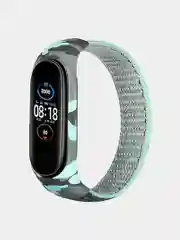 Ремешок нейлоновый для Xiaomi mi band 3, 4, 5, 6 на липучке