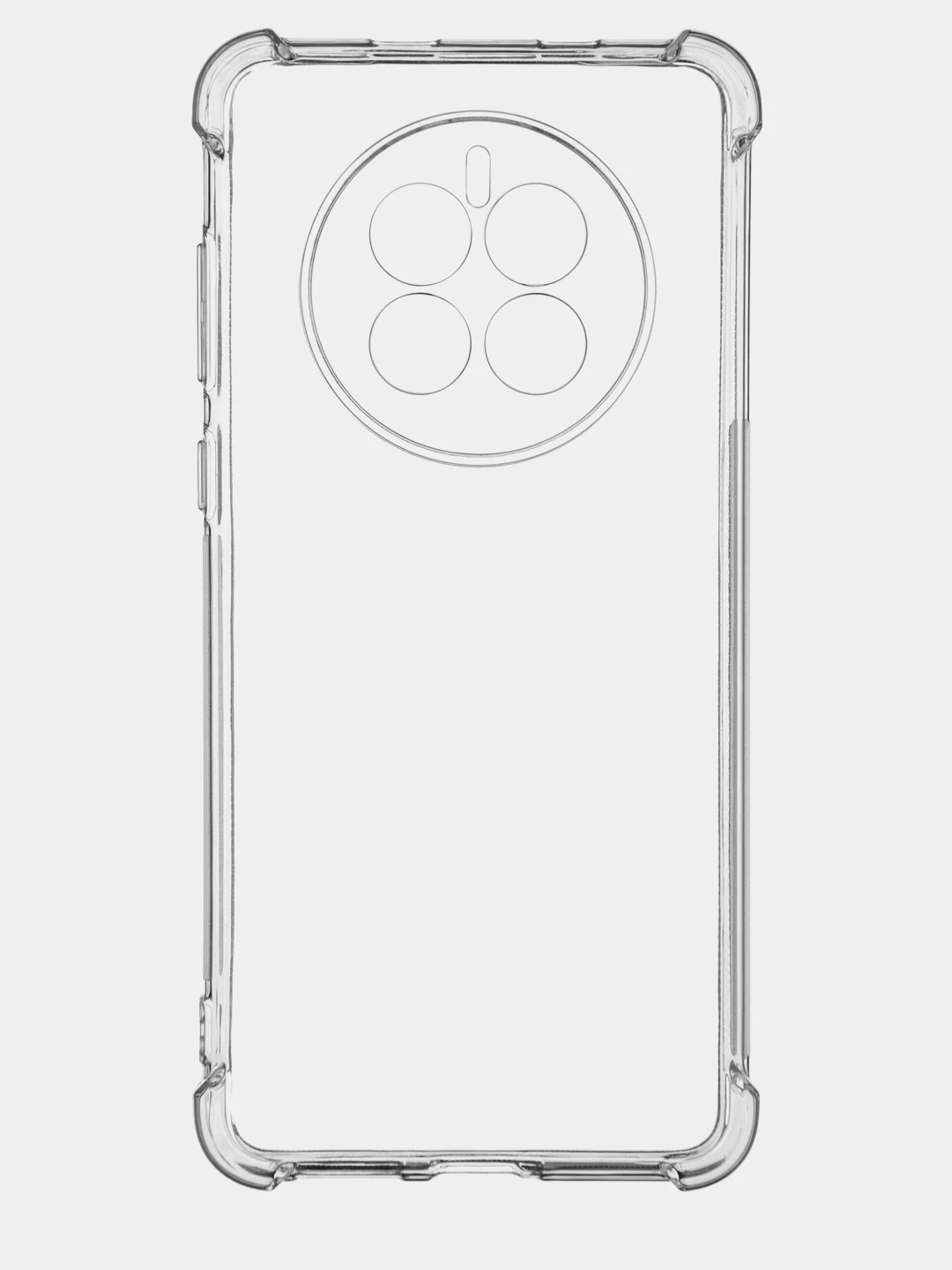 Прозрачный противоударный чехол ROSCO для Huawei Mate 50, силиконовый, с усиленными углами