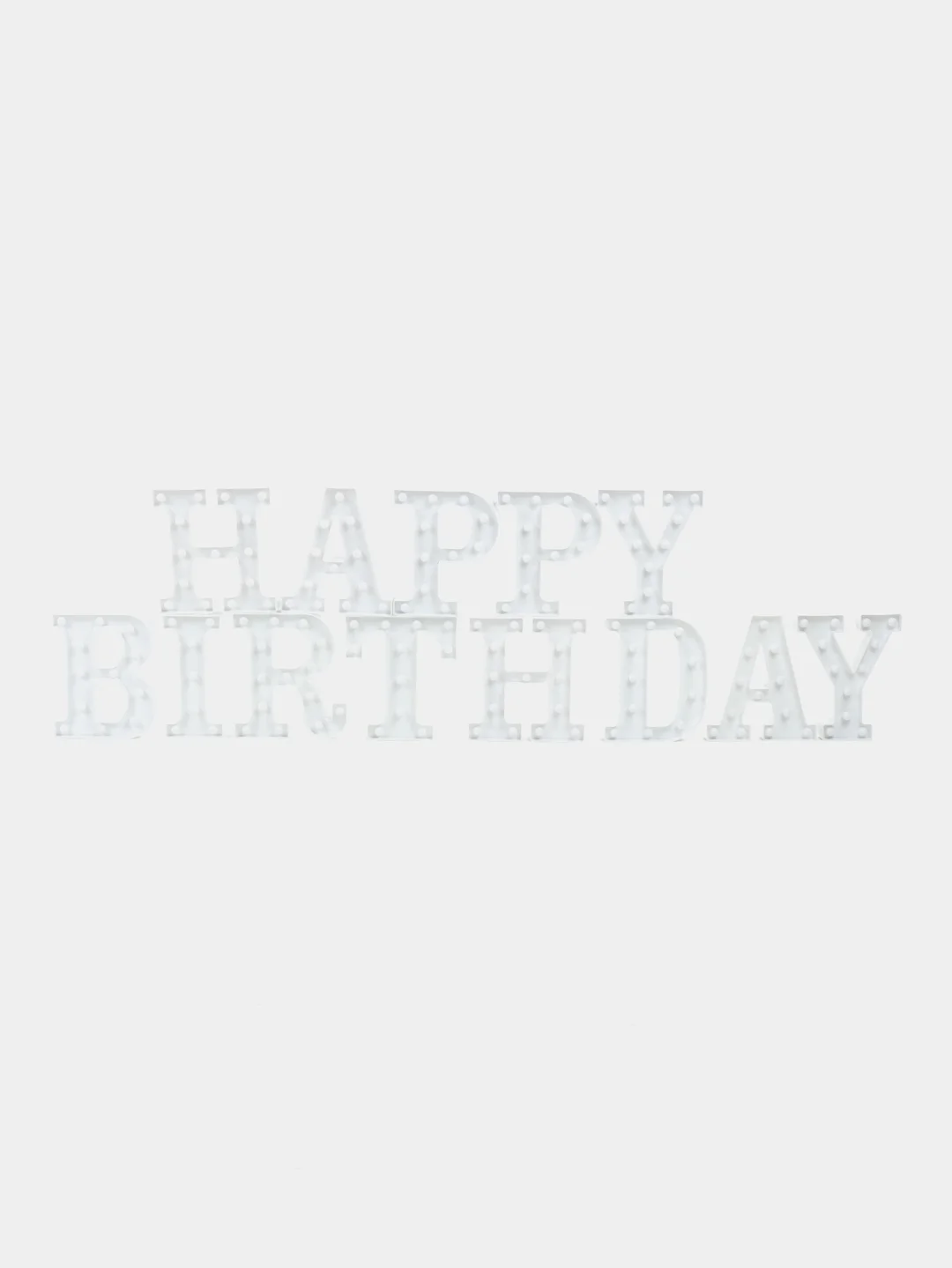 Светящаяся надпись буквы Happy Birthday (С Днем рождения), ночник на батарейках