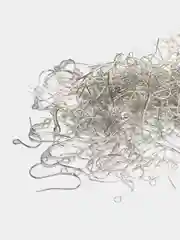 Серый металлик швензы-крючки со стопперами (заглушками), 2-500 штук
