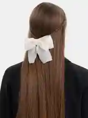 Зеленый заколка бант для волос / школьный бант