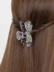 Серебряный заколка-краб железный для волос