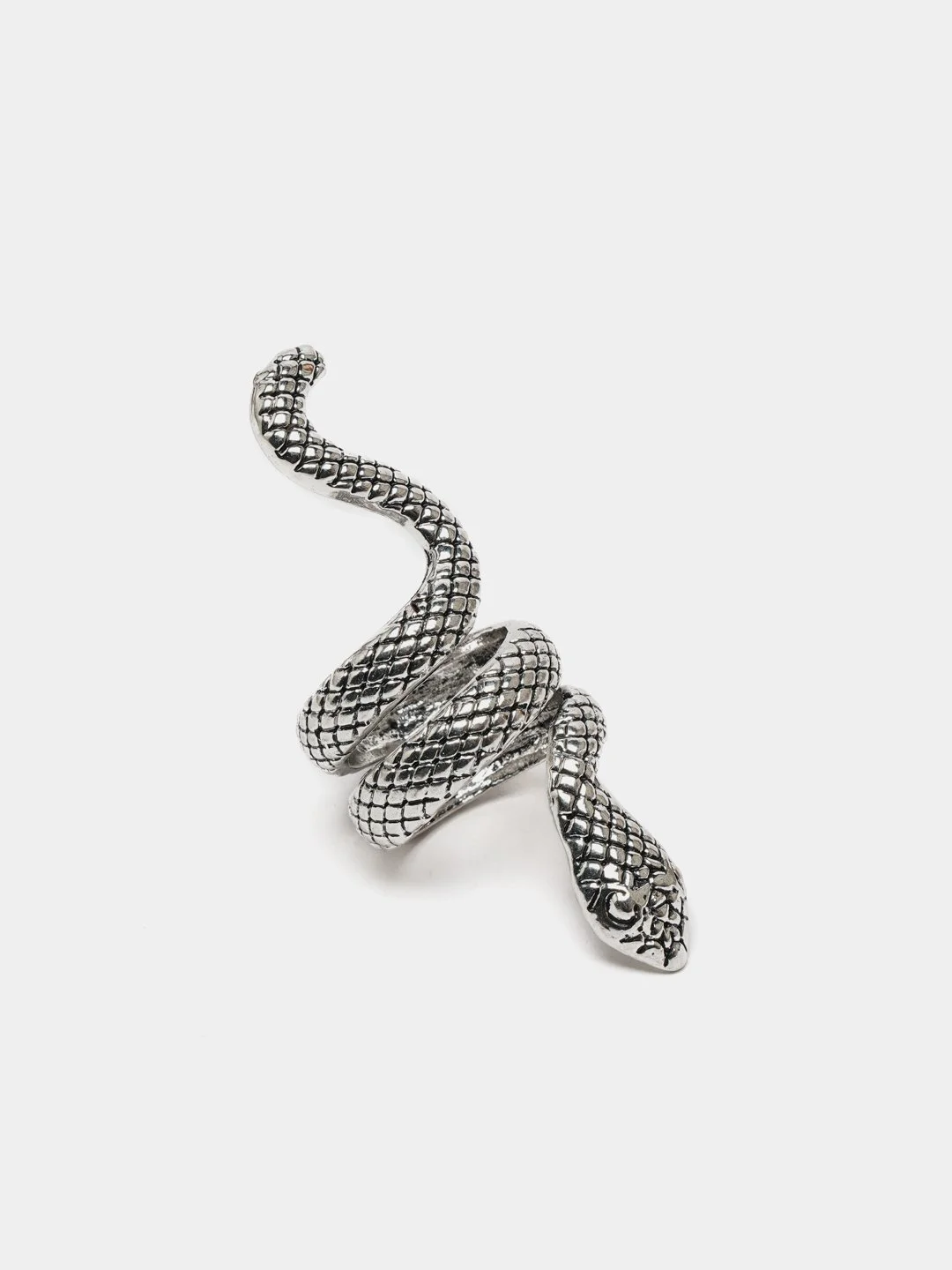 Серебряный комплект колец "Змеи", на Новый Год, год Змеи
