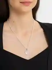 Прозрачный подвеска с камнем "Сердце"