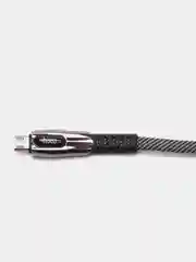 Hoco U70 USB на Micro-USB, Lightning, Type-C зарядный дата кабель 1,2 м, нейлоновая оплетка