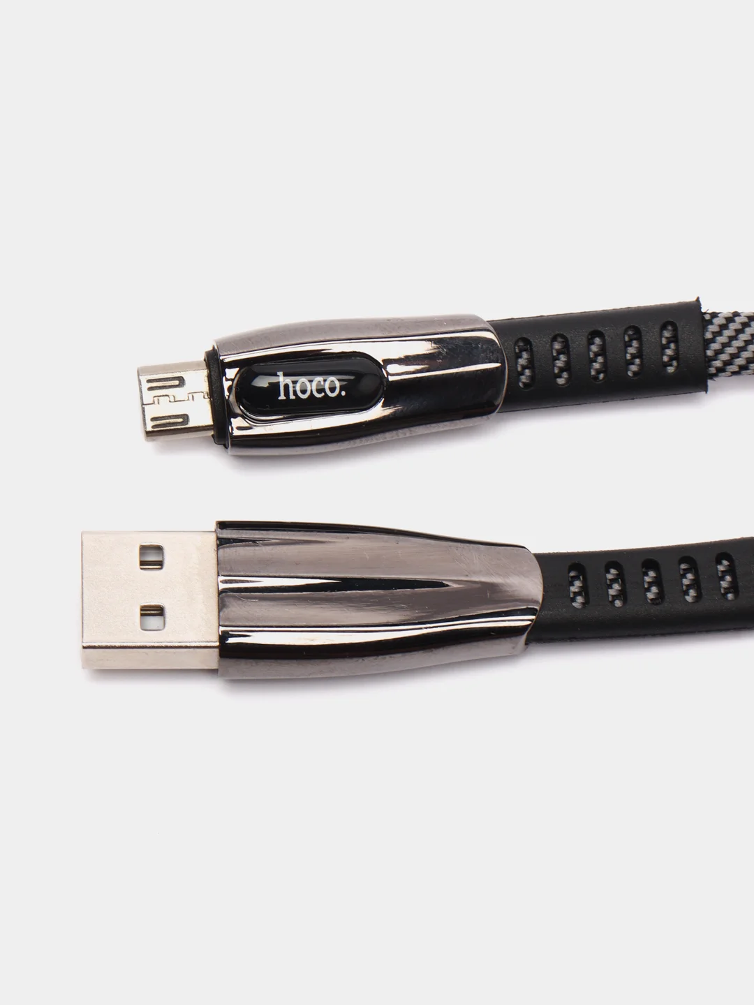 Hoco U70 USB на Micro-USB, Lightning, Type-C зарядный дата кабель 1,2 м, нейлоновая оплетка