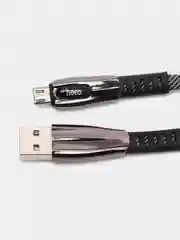 Hoco U70 USB на Micro-USB, Lightning, Type-C зарядный дата кабель 1,2 м, нейлоновая оплетка