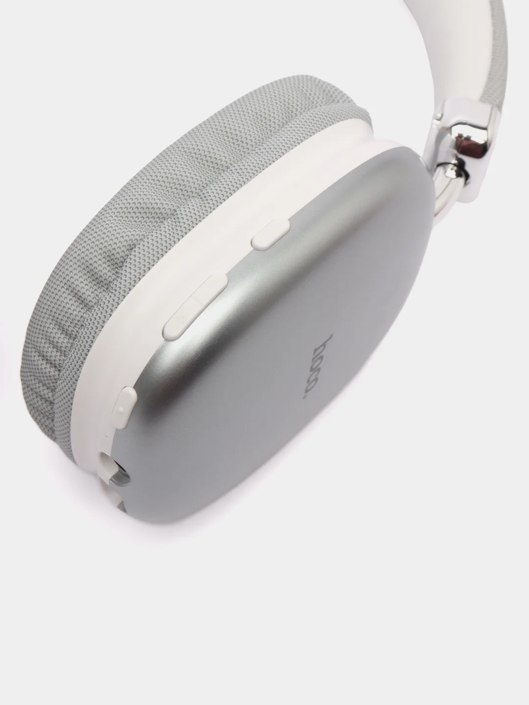 Серебряный наушники беспроводные Hoco W-35 Premium, Bluetooth, Type-C, Jack 3.5