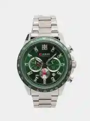 Зеленый мужские наручные часы Curren 8418 с хронографом в подарочной упаковке