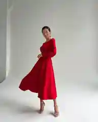 Красный платье праздничное Лиля