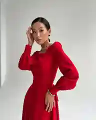 Красный платье праздничное Лиля