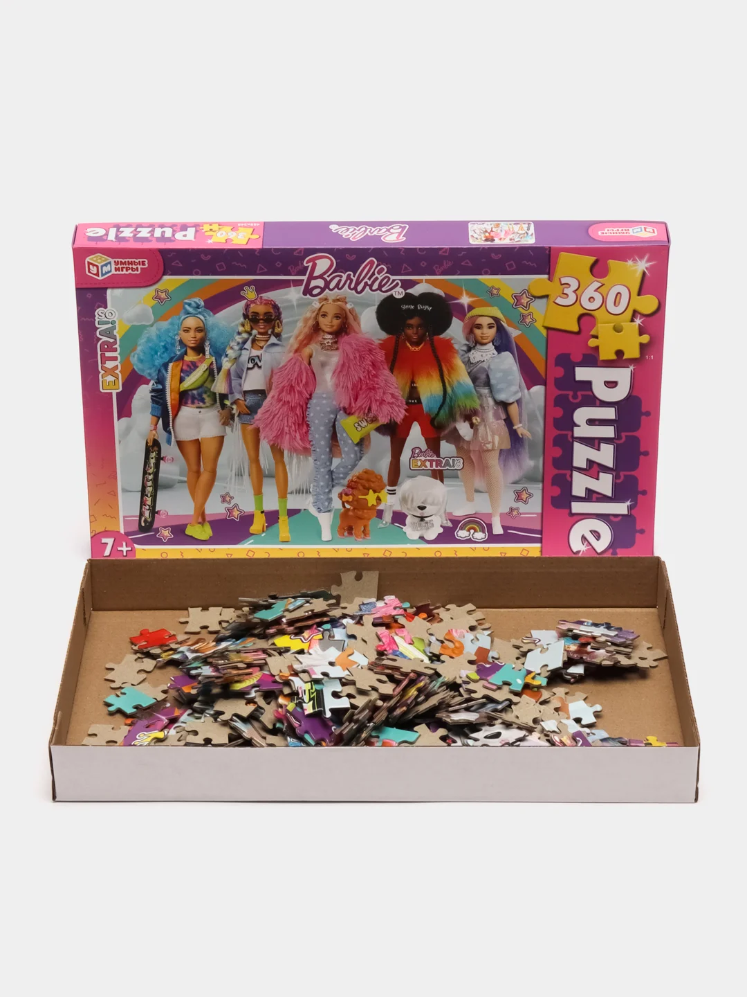 Пазлы для девочек, 360 элементов, "Barbie" Умные игры"