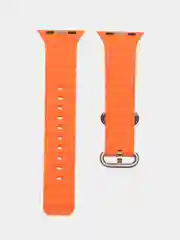 Оранжевый силиконовый ремешок Ocean Watch для Apple Watch Series Ultra 8 7 6 5 SE
