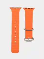 Оранжевый силиконовый ремешок Ocean Watch для Apple Watch Series Ultra 8 7 6 5 SE