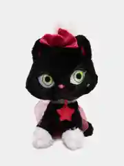 Плюшевый черный котенок SHIMMER STARS, со светящимися блестками, 20 см
