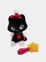 Плюшевый черный котенок SHIMMER STARS, со светящимися блестками, 20 см