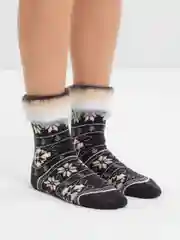 Шоколадный женские шерстяные носки