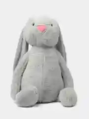 Серый зайка мягкая игрушка. Розовый зайчик