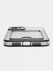 Черный чехол на Айфон, с карманом для карт, IPhone XR 11 12 13 14 15 Pro Max, картхолдер