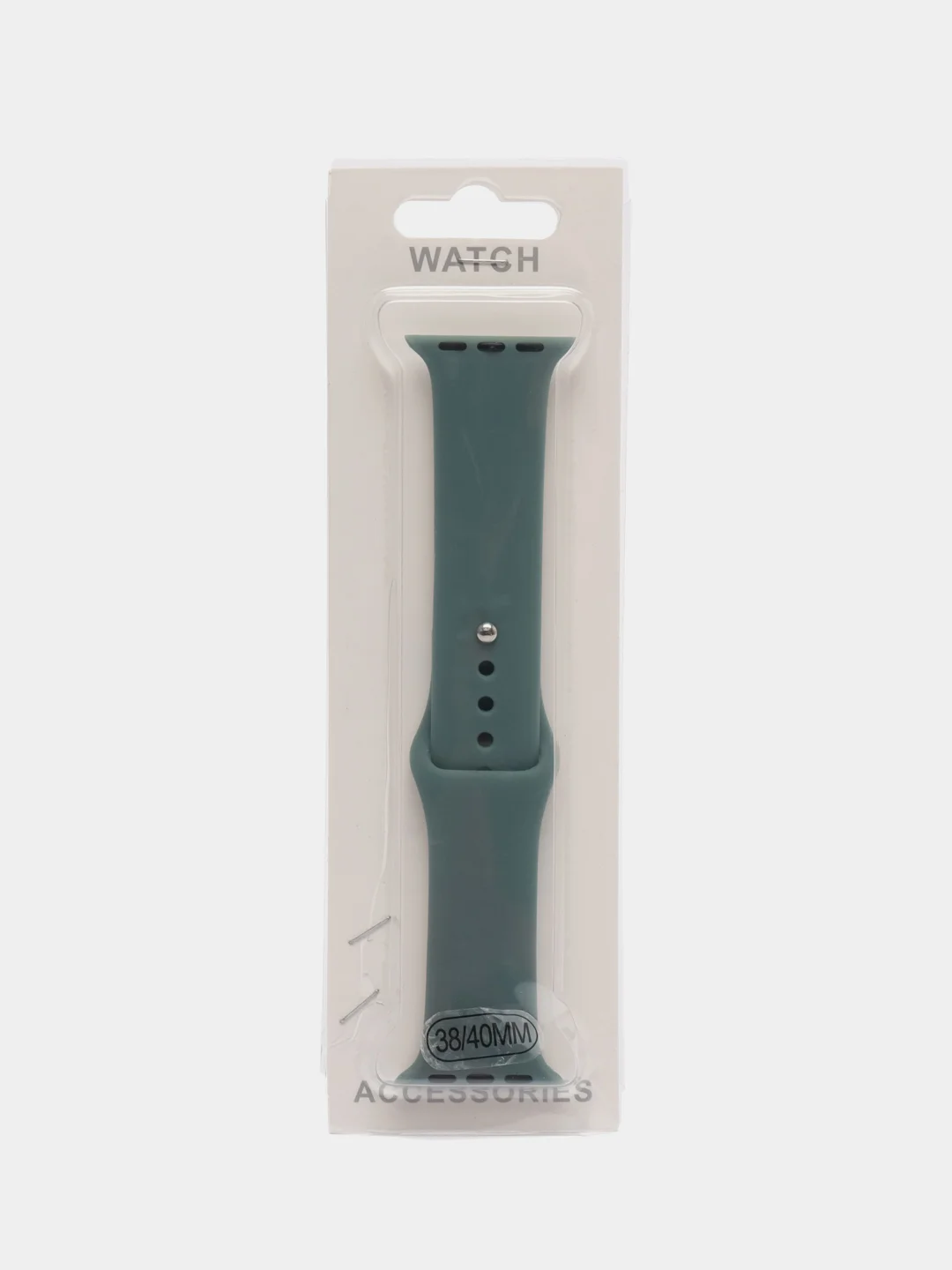 Зеленый ремешок, силиконовый, цветной, для Apple Watch, 38, 40, 42, 44, 45, 49 мм